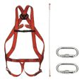 Kit arnes enganche frontal y dorsal cuerda de 1,5 m + 2 mosquetones